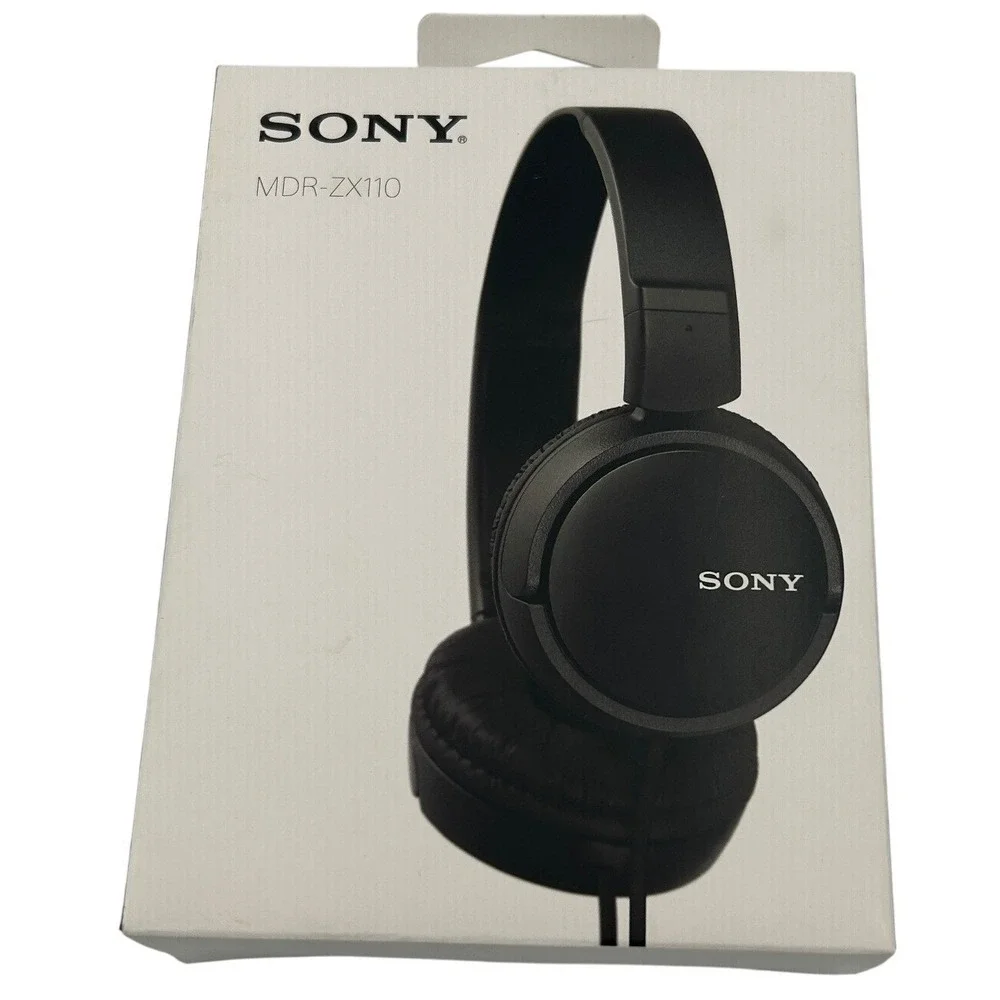Sony‎ MDR-ZX110 Wired On-Ear Folding Headphones Black